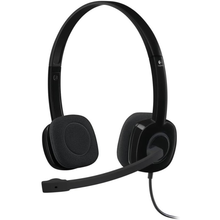 Logitech 981-000589 H151 headset cuffie + microfono Stereo jack 3.5mm Nero