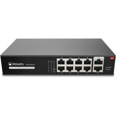 Atlantis Land NetPower F10PoE8-120W Switch Fast Ethernet PoE 8 porte