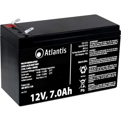 Atlantis Land Batteria Ermetica al Piombo 12V/7Ah