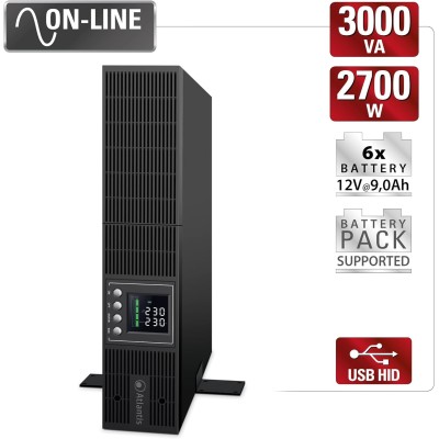 Atlantis Server Rack 2002 Pro UPS Online 2000VA/1800W 8xIEC