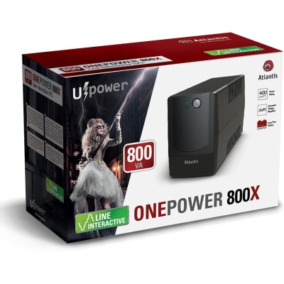 Atlantis One-Power PX800 UPS Line Interactive 800VA-400W 4xIEC