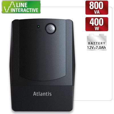 Atlantis One-Power PX800 UPS Line Interactive 800VA-400W 4xIEC