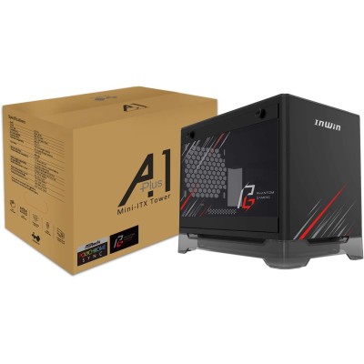 In Win A1 Plus Phantom Gaming Mini Tower Vetro Temperato 650W Mini-ITX