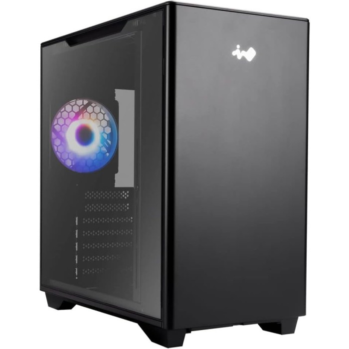 In Win A5 BLACK Middle Tower Vetro Temperato No-Power mini ITX/microATX/ATX/E-ATX Nero