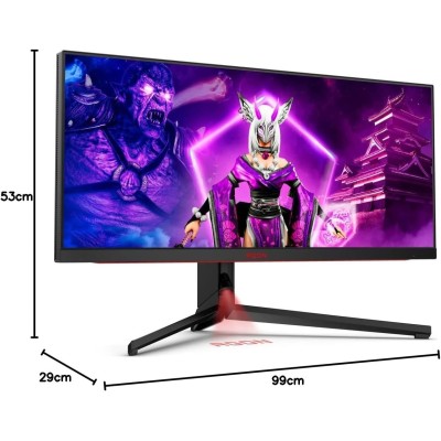 AOC Agon Pro AG344UXM Monitor 34" IPS MiniLED 170Hz UWQHD 1ms HDR Multimediale A-Sync HDMI/DP/USB-C