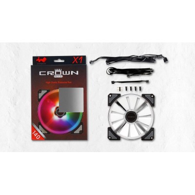 In Win Crown AC140 Ventola ARGB PWM 140mm Nero