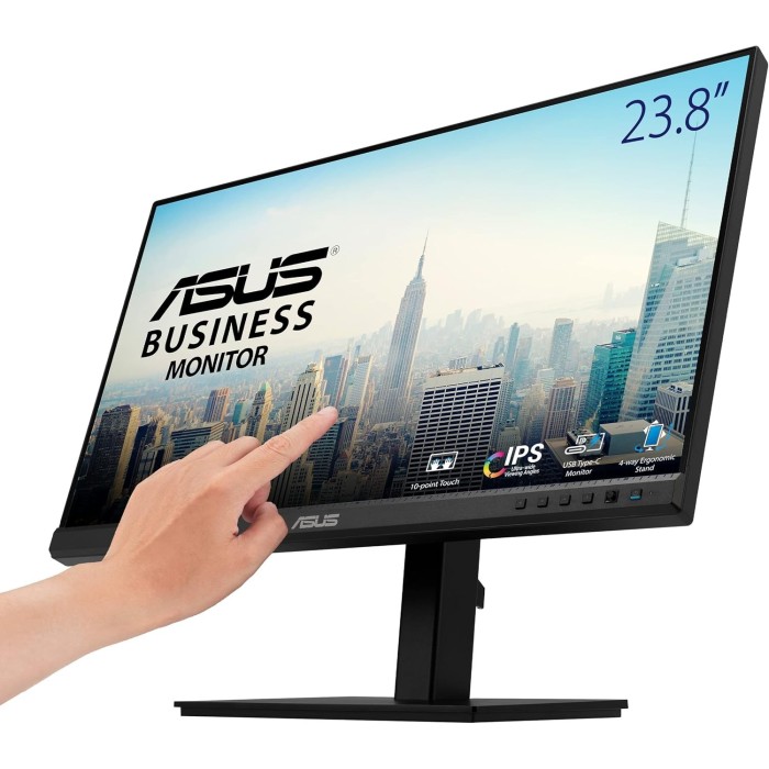 ASUS BE24ECSBT Monitor Touchscreen 24" IPS 75Hz Full HD 5ms Multimediale Hub USB HDMI/2*DisplayPort