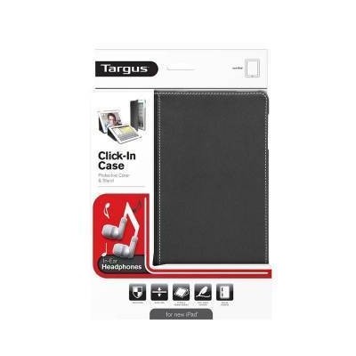 Targus Click-In Cover + Cuffie In-Ear per New iPad