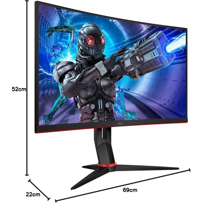 AOC C27G2ZE Monitor 27" Curvo VA 240Hz FullHD 0.5ms FreeSync HDMI/DP