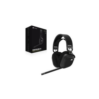 Corsair HS80 RGB Wireless Cuffie con Microfono PC/PS4/Xbox One Carbon