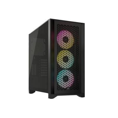 Corsair 4000D RGB, Mid Tower Vetro Temperato No-Power minITX/mATX/ATX/E-ATX