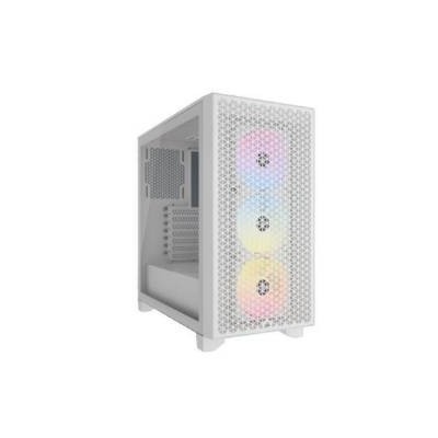 Corsair 3000D RGB AirFlow Mid Tower Vetro Temperato No-Power minITX/mATX/ATX Bianco