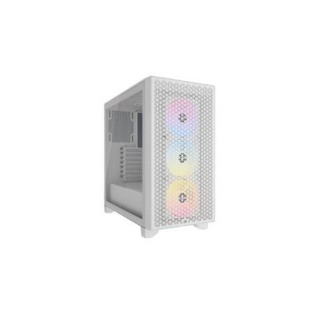 Corsair 3000D RGB AirFlow Mid Tower Vetro Temperato No-Power minITX/mATX/ATX Bianco