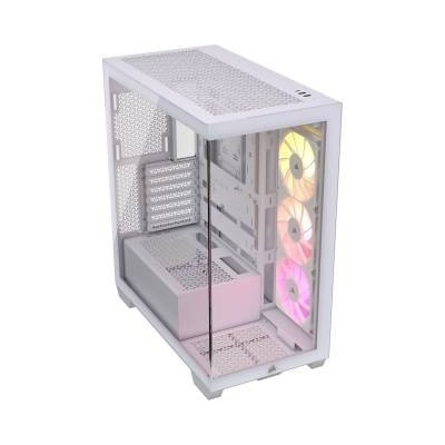 Corsair 3500X ARGB White Middle Tower Vetro Temperato No-Power minITX/mATX/ATX/E-ATX