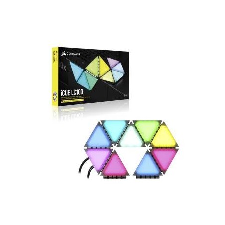 Corsair iCUE LC100 Luci Smart triangolari per Case - Starter Pack