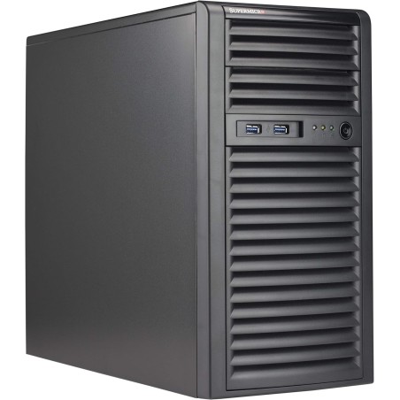 Supermicro CSE-731I-404B, Mini Tower, Server, Nero, micro ATX, HDD, Rete, Potenza, Sistema, Kensington