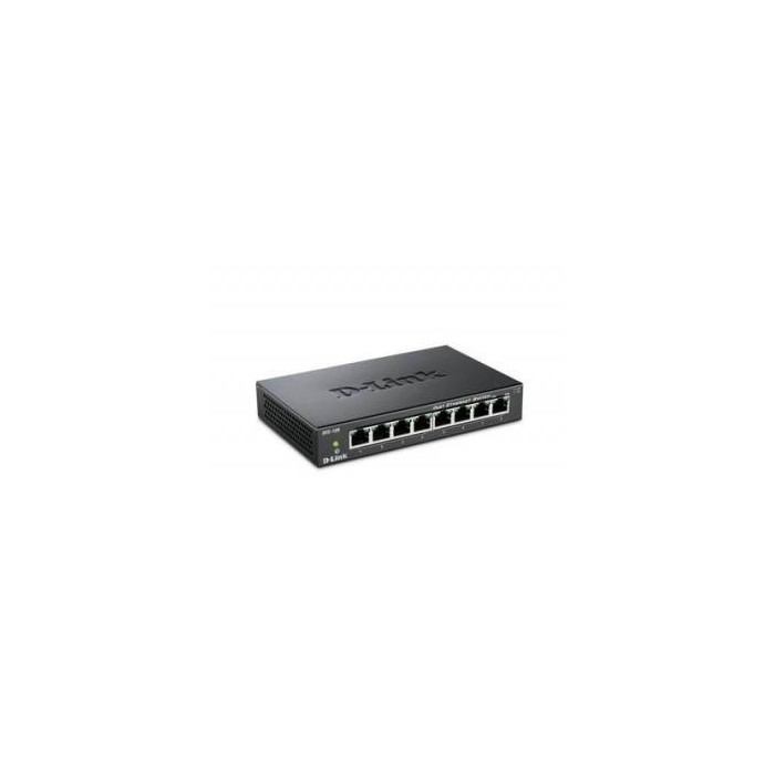 D-Link DES-108 Switch Unmanaged Fast Ethernet 8*LAN Nero