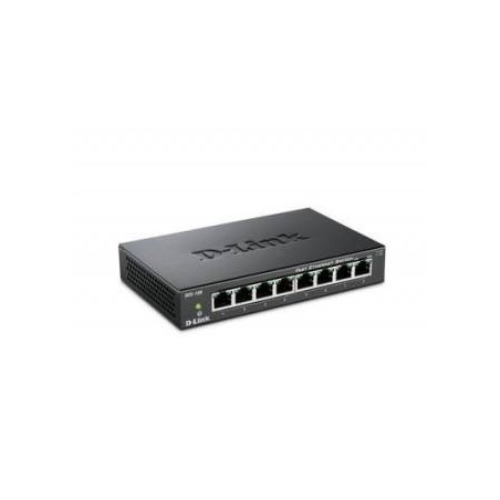 D-Link DES-108 Switch Unmanaged Fast Ethernet 8*LAN Nero