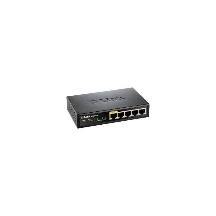 D-Link DGS-1005P Switch Fast Ethernet PoE 5*Porte Nero