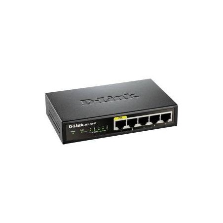 D-Link DGS-1005P Switch Fast Ethernet PoE 5*Porte Nero