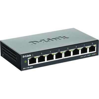 D-Link DGS-1100-08PV2E Switch Managed Gigabit Ethernet 8 Porte PoE