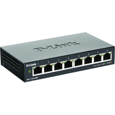 D-Link DGS-1100-08PV2E Switch Managed Gigabit Ethernet 8 Porte PoE