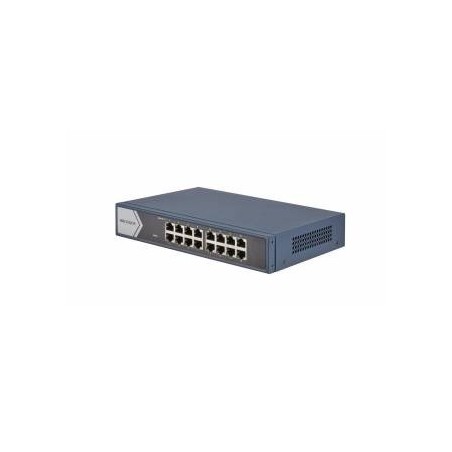 Hikvision DS-3E0516-E(B) Switch Unmanaged Gigabit 16 porte