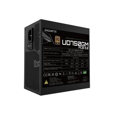 GIGABYTE UD750GM PG5 Alimentatore 750W Nero Modulare 80+ Gold PCI-EX 5.0 PFC Attivo ATX