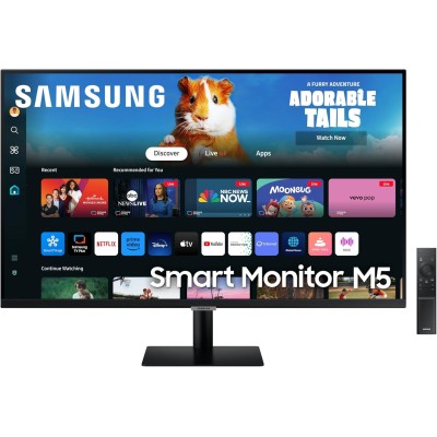 Samsung Smart Monitor M5 32" VA 60Hz Full HD 4ms Multimediale Hub USB 2*HDMI