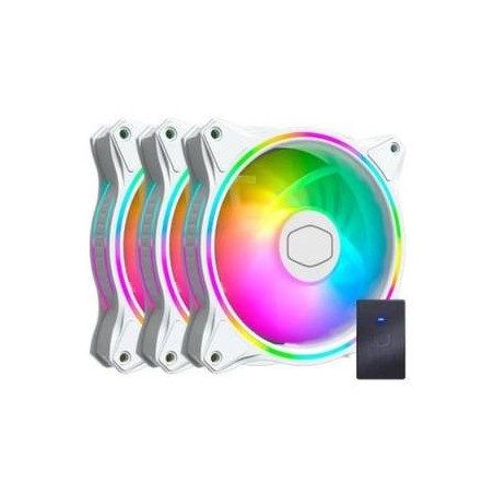 Cooler Master MasterFan MF120 Halo ARGB 3in1 White Edition Kit 3 Ventole 120mm PWM