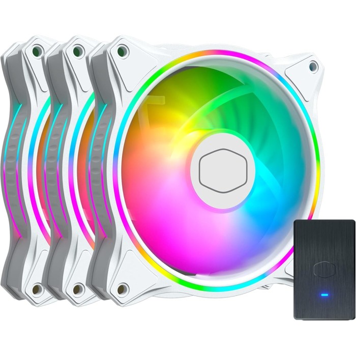 Cooler Master SickleFlow 120 ARGB 3In1 White Edition Kit 3 Ventole 120mm PWM