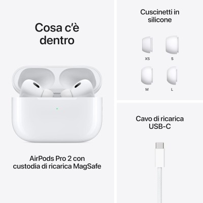 Apple AirPods Pro 2nd Gen 2023 Auricolari Bluetooth USB-C Bianco