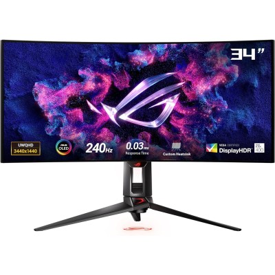 Asus ROG Swift OLED PG34WCDM Monitor Curvo 34" 240Hz UWQHD 0,03ms HDR HUB USB  2*HDMI/DisplayPort