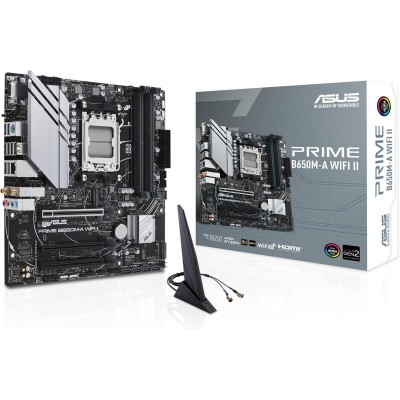 Asus Prime B650M-A WIFI II AMD B650 4*DDR5 2*M.2 4*SataIII AM5 HDMI/DisplayPort/VGA mATX