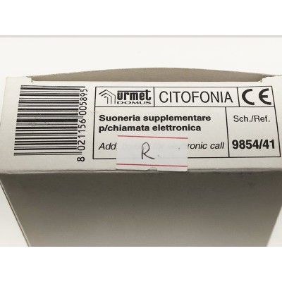 Suoneria supplementare per chiamata elettronica URMET Domus 9854/41 - APERTO MAI