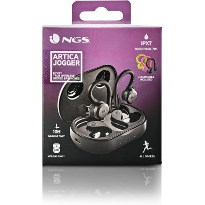 NGS ARTICA JOGGER - Auricolari Wireless con impermeabilizzazione IPX7 per sportivi