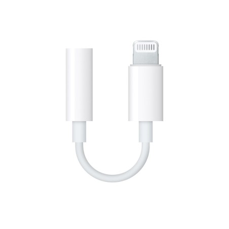 Apple MMX62ZM/A Adattatore da Lightning a Jack Cuffie (3,5 mm) - Bianco