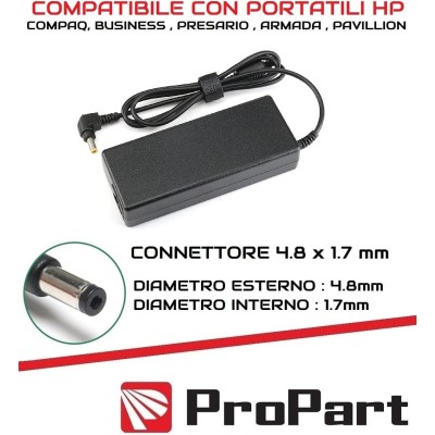 Alimentatore Notebook HP 90W 19V 4.47A 4.8*1.7mm