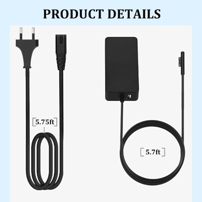 Alimentatore Notebook 65W per Microsoft Surface 15V 4A 5 PIN