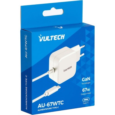 Alimentatore Notebook e Smartphone Universale VULTECH AU-67WTC Autosettante Type-C