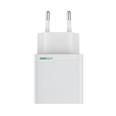 OPPO 33W SUPERVOOC Caricabatterie DUAL Port White (Senza cavo)