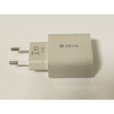 Caricabatteria in Fibra di Paglia 12 Watt QC doppia presa USB-A