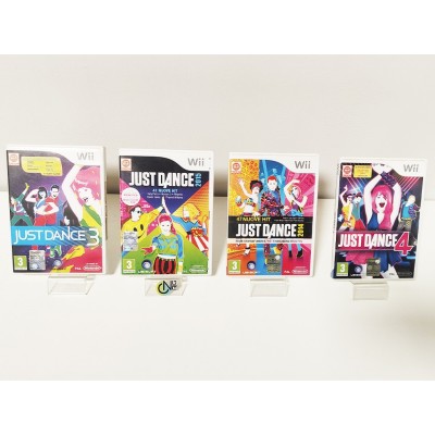 Lotto 4 giochi Nintendo Wii - Just Dance 3 - Just Dance 4 - Just Dance 2014 - Just Dance 2015