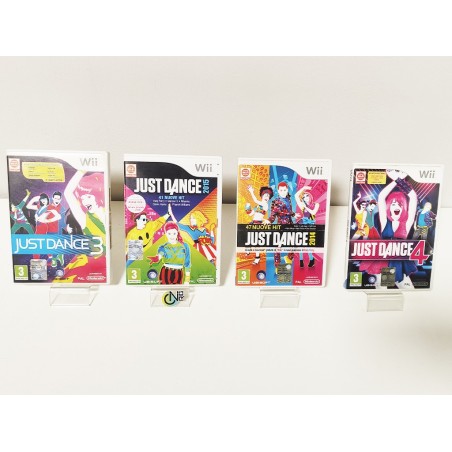 Lotto 4 giochi Nintendo Wii - Just Dance 3 - Just Dance 4 - Just Dance 2014 - Just Dance 2015