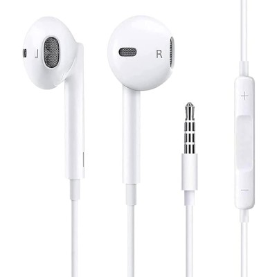 Auricolari Apple Cuffie con Jack 3,5mm con microfono e Controllo del Volume