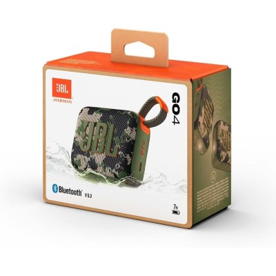 JBL GO 4 Speaker Bluetooth Portatile, Altoparlante Wireless Waterproof e Resistenza alla Polvere IP67 Mimetico