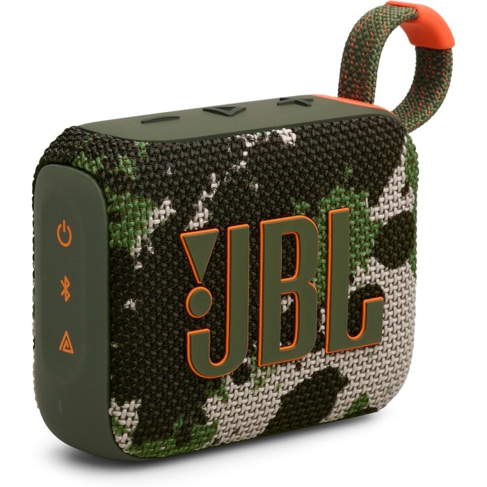 JBL GO 4 Speaker Bluetooth Portatile, Altoparlante Wireless Waterproof e Resistenza alla Polvere IP67 Mimetico