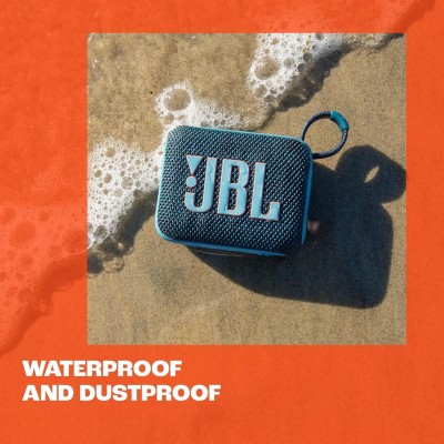 JBL GO 4 Speaker Bluetooth Portatile, Altoparlante Wireless Waterproof e Resistenza alla Polvere IP67 Nero