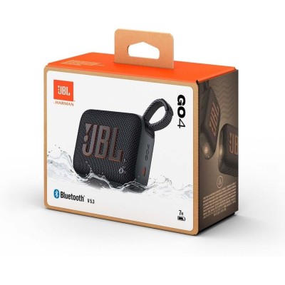 JBL GO 4 Speaker Bluetooth Portatile, Altoparlante Wireless Waterproof e Resistenza alla Polvere IP67 Nero