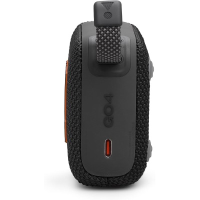 JBL GO 4 Speaker Bluetooth Portatile, Altoparlante Wireless Waterproof e Resistenza alla Polvere IP67 Nero